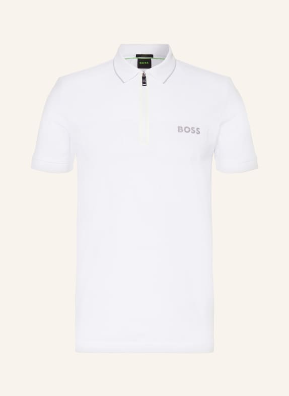 BOSS Performance polo shirt PHILIX WHITE