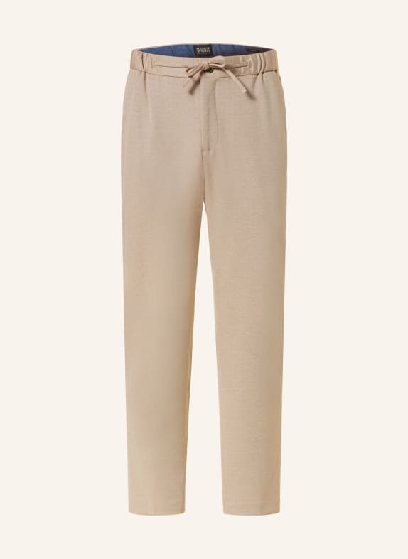 SCOTCH & SODA Trousers in jogger style regular tapered fit BEIGE