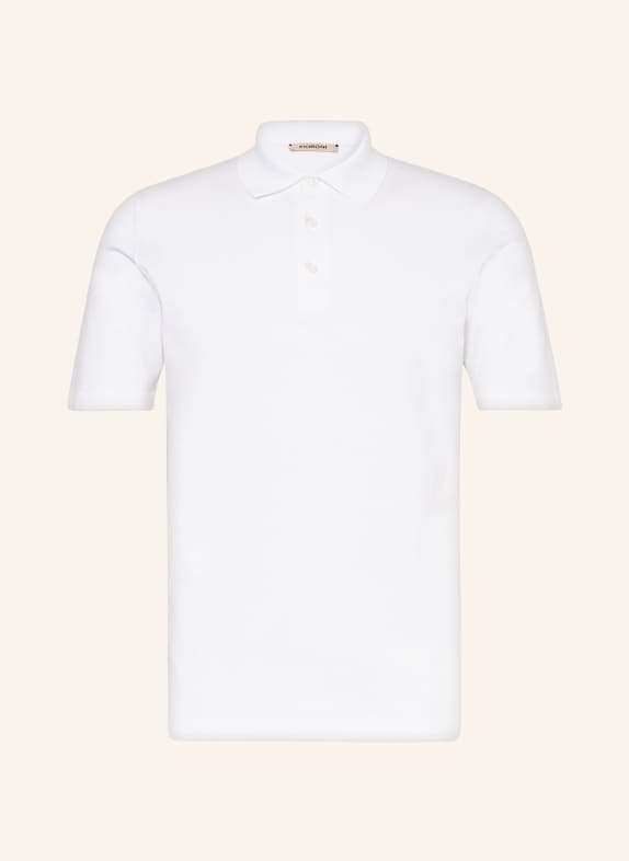 FIORONI Knitted polo shirt WHITE