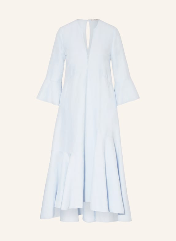 DOROTHEE SCHUMACHER Dress with 3/4 sleeves and linen LIGHT BLUE