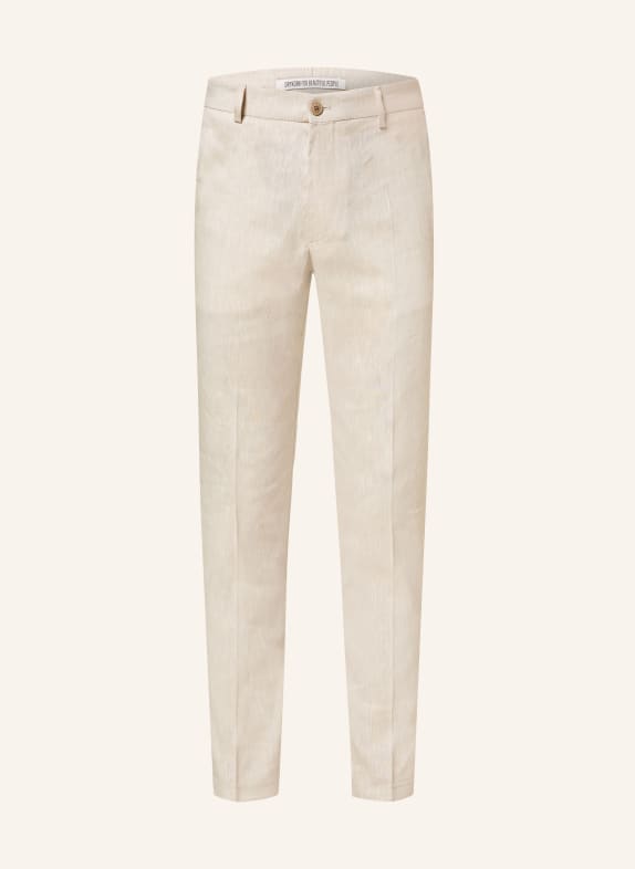 DRYKORN Suit trousers AJEND extra slim fit with linen CREAM