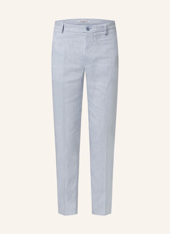 DRYKORN Oblekové kalhoty AJEND Extra Slim Fit se lnem 3902 blau