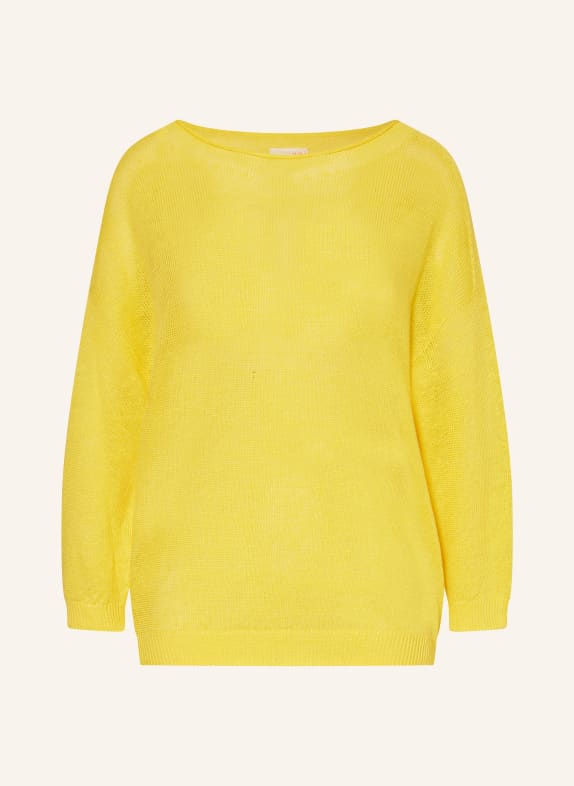 oui Linen sweater YELLOW