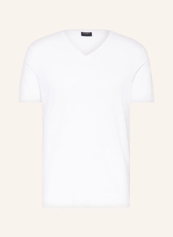 OLYMP T-Shirt aus Leinen ECRU