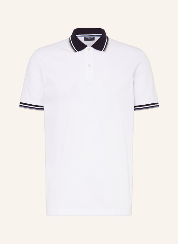 OLYMP Piqué-Poloshirt Casual Fit WEISS