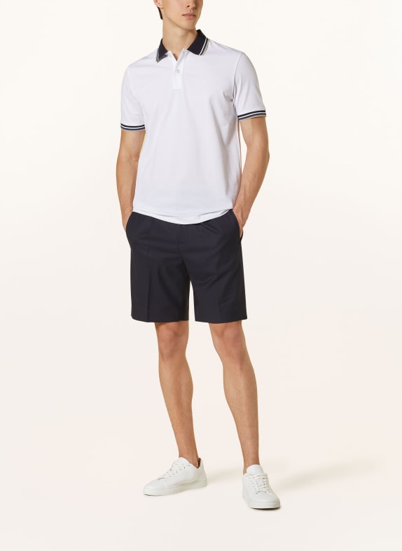 OLYMP Tricou polo cu model în carouri Casual Fit ALB