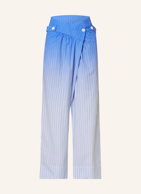 STINE GOYA Wide leg trousers ASTA WHITE/ BLUE
