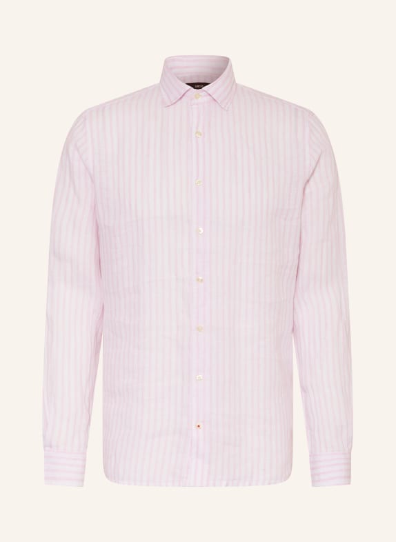 CINQUE Linen shirt CISTEVEN regular fit WHITE/ PINK