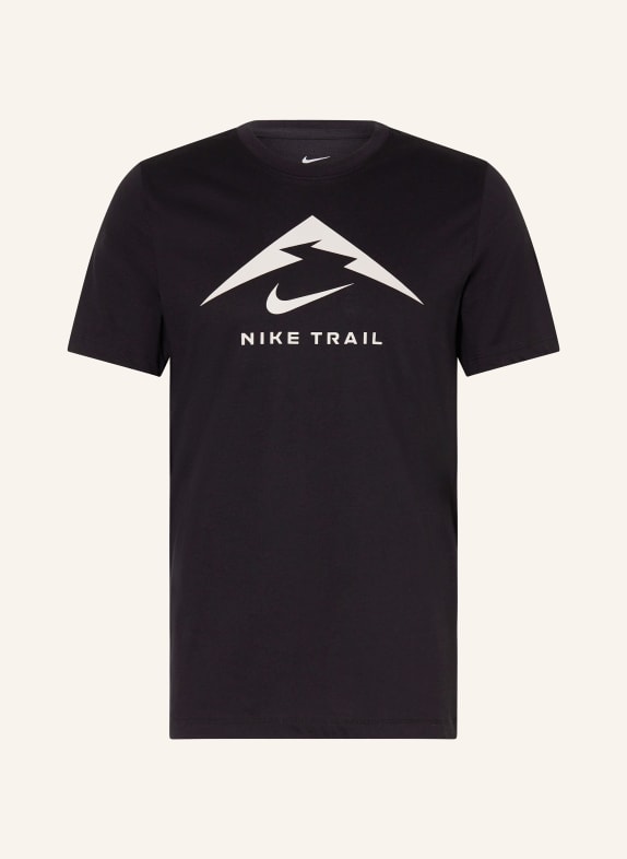 Nike Běžecké tričko ČERNÁ