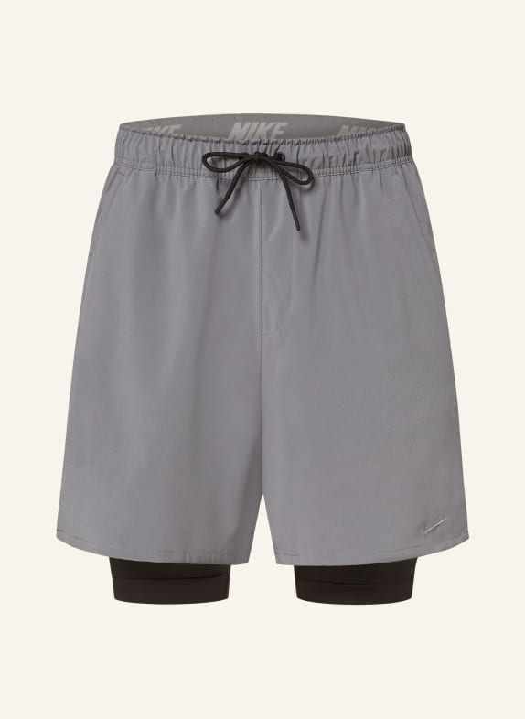 Nike 2-in-1 training shorts DRI-FIT UNLIMITED GRAY