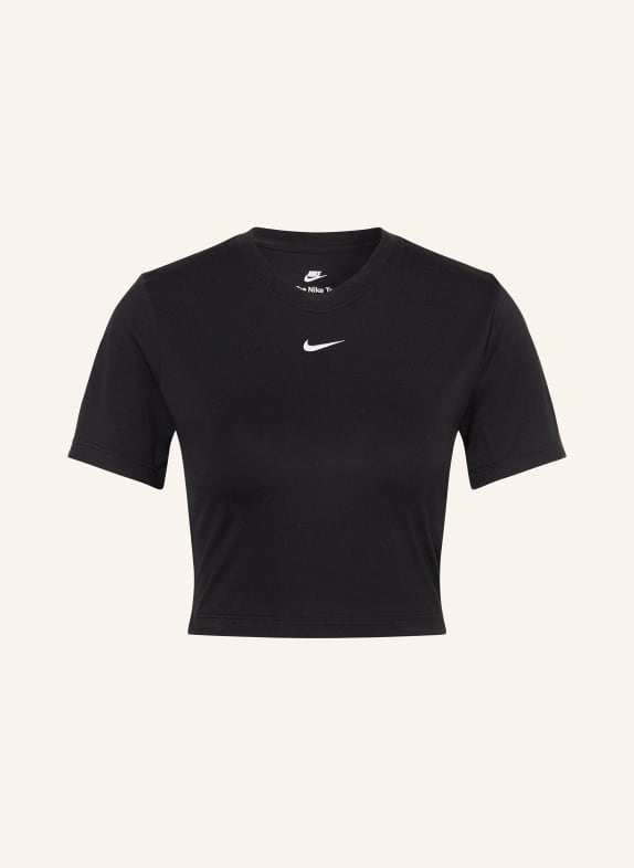 Nike Cropped tričko SPORTSWEAR ESSENTIAL ČERNÁ
