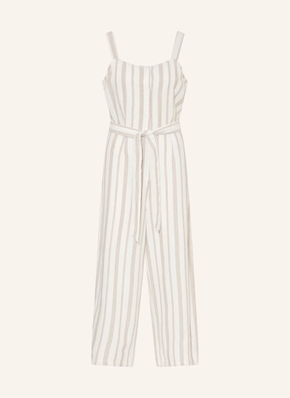 ONLY Jumpsuit with linen BEIGE/ CREAM