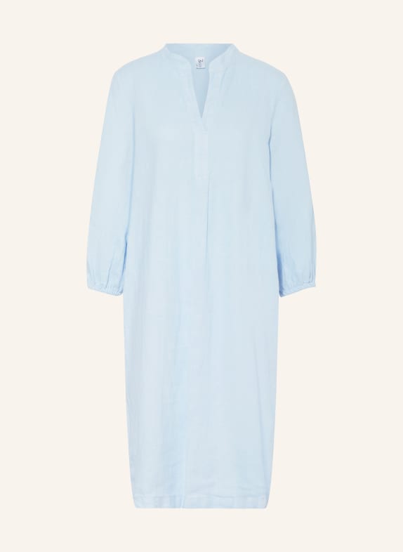 Backstage Linen dress BLANCHE with 3/4 sleeves LIGHT BLUE