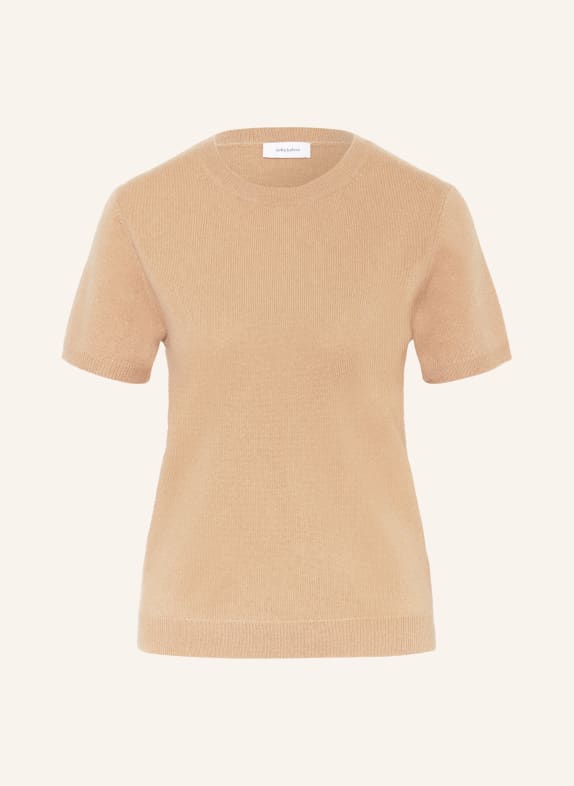 darling harbour Knit shirt in cashmere CAMEL