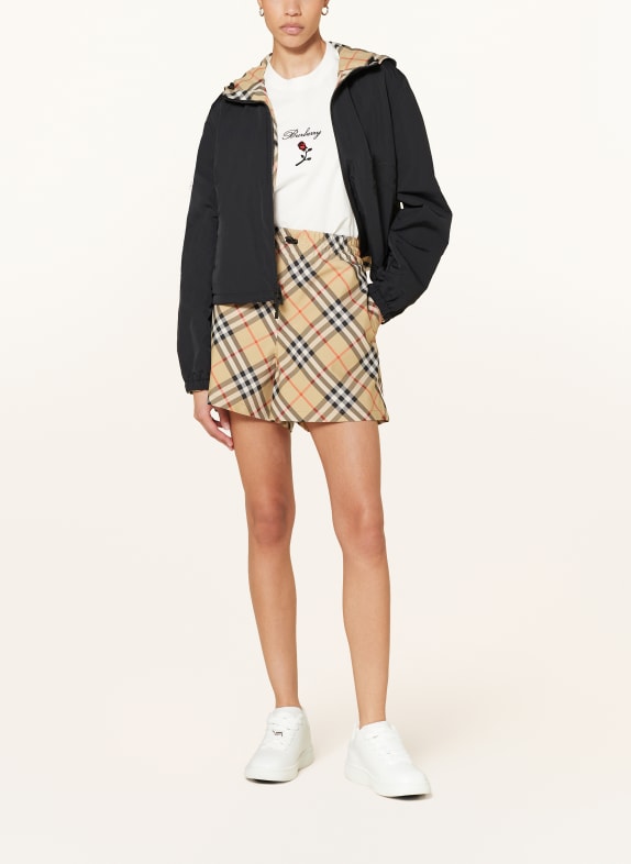 BURBERRY Veste réversible CHAMEAU / NOIR / ROUGE