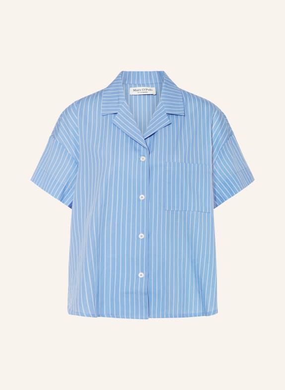 Marc O'Polo Pajama shirt LIGHT BLUE/ WHITE