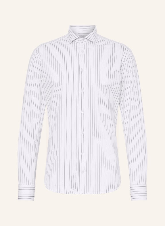 TRAIANO Shirt ROSSINI slim fit OLIVE/ WHITE