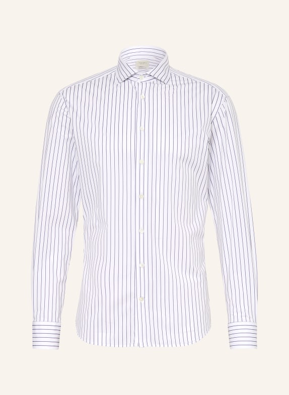 TRAIANO Shirt ROSSINI slim fit WHITE/ DARK BLUE