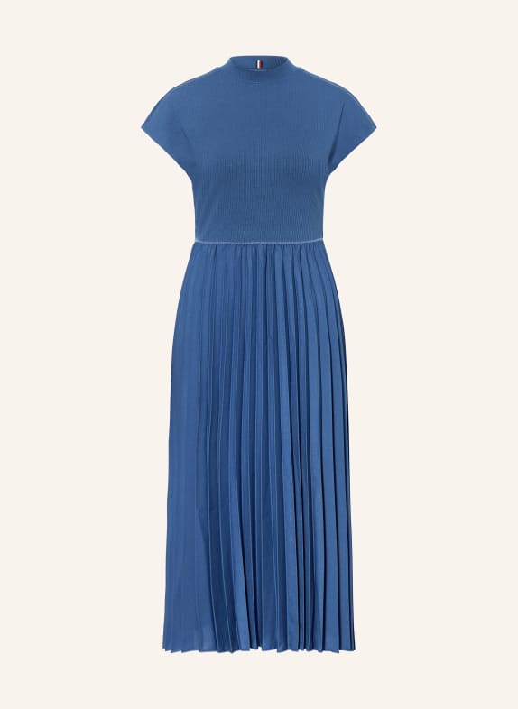 TOMMY HILFIGER Dress in mixed materials BLUE