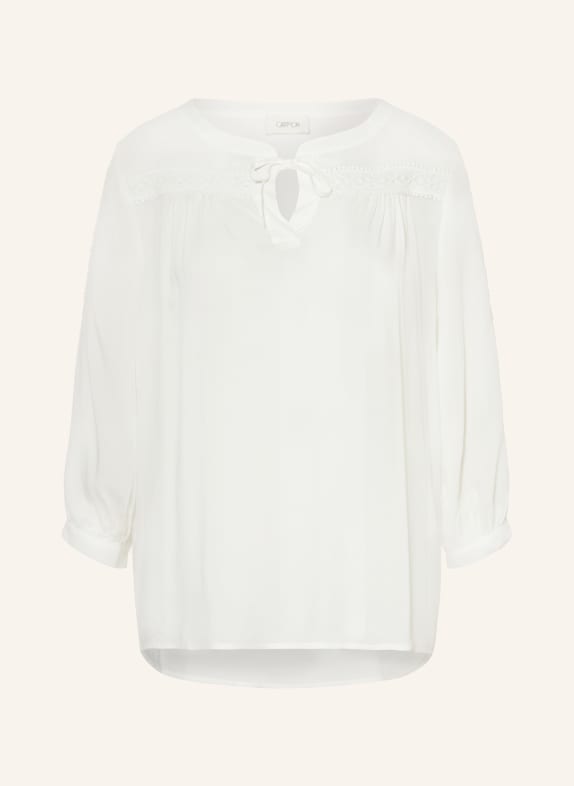 CARTOON Shirt blouse with 3/4 sleeves CREAM