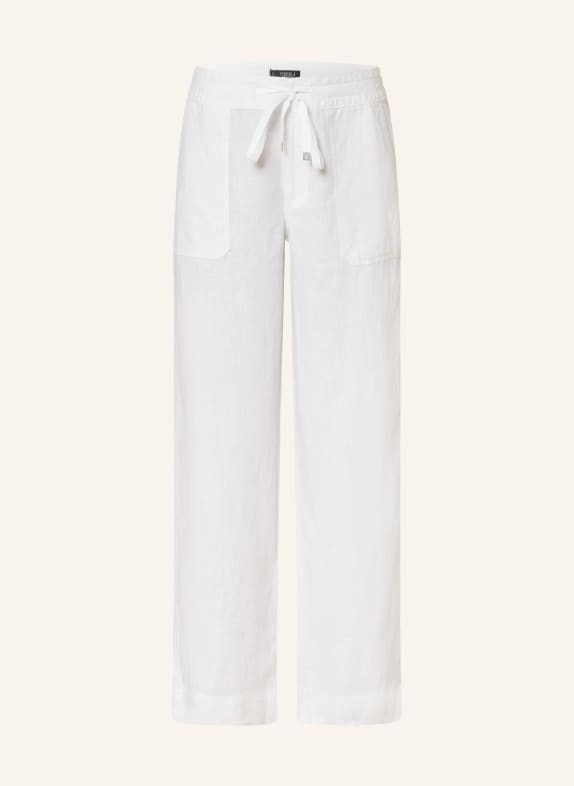 LAUREN RALPH LAUREN Linen trousers WHITE