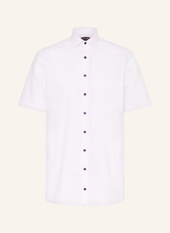OLYMP Košile s krátkým rukávem Luxor Modern Fit BÍLÁ