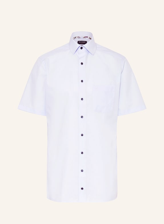 OLYMP Košile s krátkým rukávem Luxor Modern Fit TMAVĚ MODRÁ