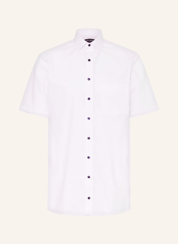 OLYMP Košile s krátkým rukávem Luxor Modern Fit BÍLÁ