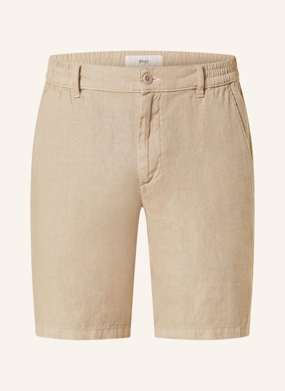 BRAX Linen shorts BALU modern fit BEIGE