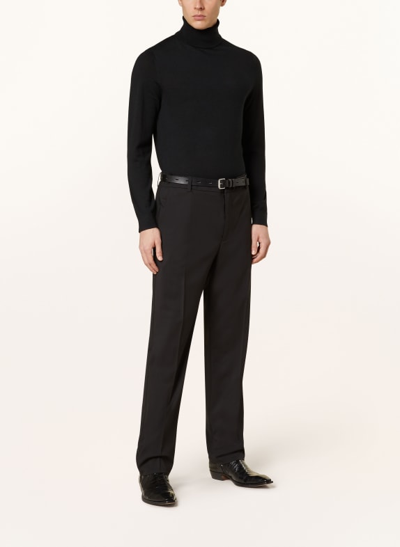 REISS Rollkragenpullover CAINE aus Merinowolle SCHWARZ
