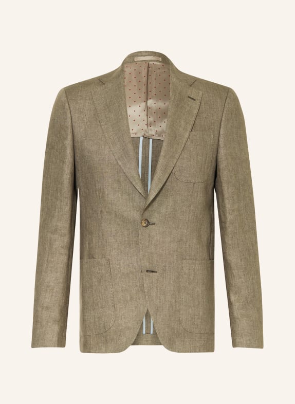 SAND COPENHAGEN Suit jacket STAR NAPOLI modern fit in linen 350 OLIVE