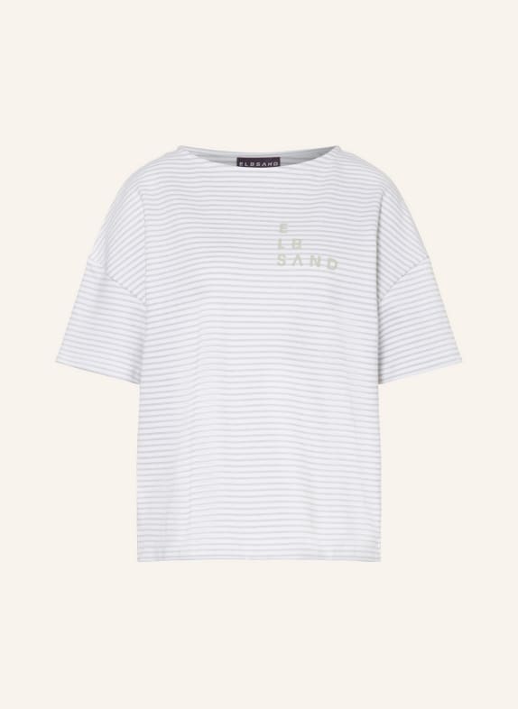 ELBSAND T-shirt UNEA WHITE/ OLIVE