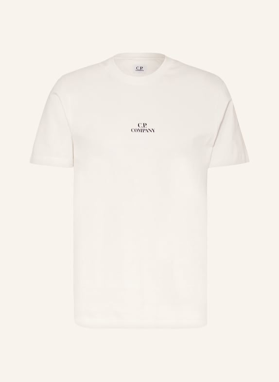 C.P. COMPANY T-Shirt WEISS/ DUNKELGRAU/ HELLGRAU