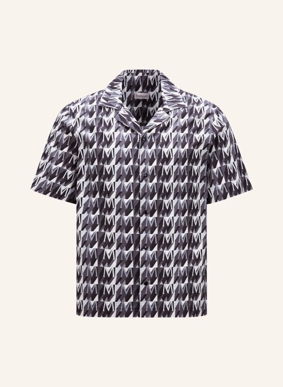 MONCLER Resort shirt regular fit BLACK/ WHITE/ DARK GRAY