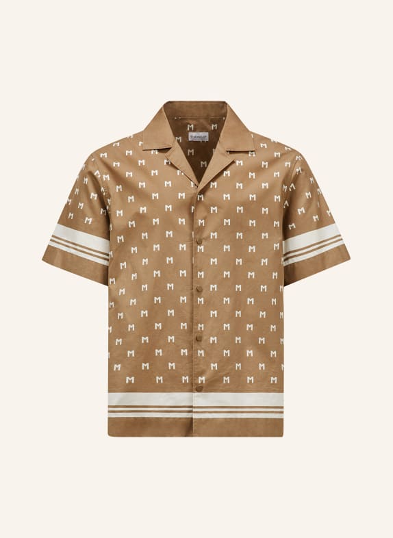 MONCLER Resort shirt comfort fit BEIGE/ ECRU