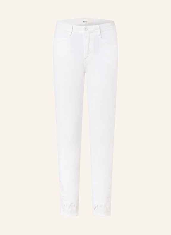 BRAX 7/8 Jeans SHAKIRA S with cut-outs 99 WHITE