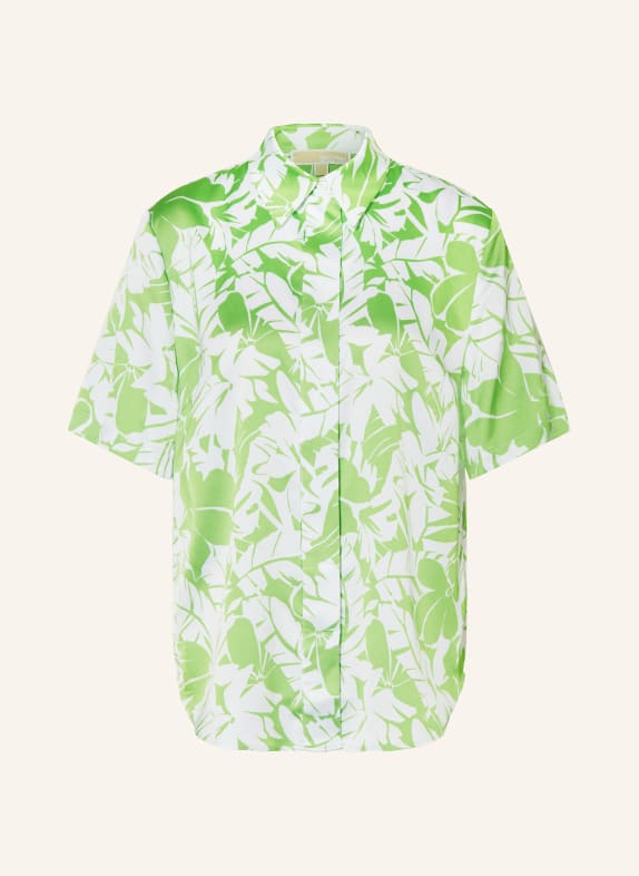 MICHAEL KORS Shirt blouse LIGHT GREEN/ WHITE