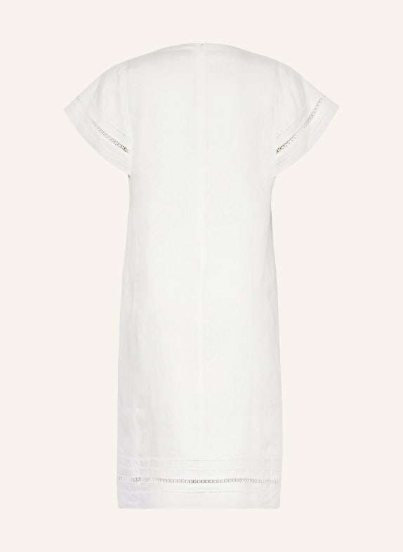 MARINA RINALDI VOYAGE Linen dress WHITE
