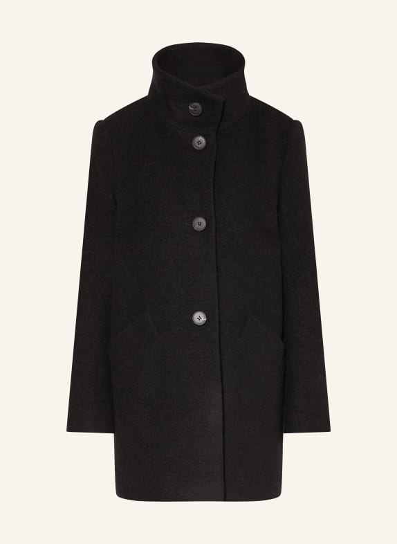 FUCHS SCHMITT Wollmantel SCHWARZ