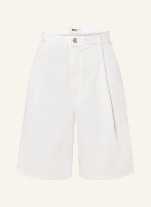 AGOLDE Shorts ELLIS WHITE