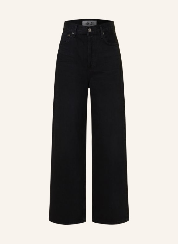 AGOLDE Straight Jeans scowl marble o/d blk