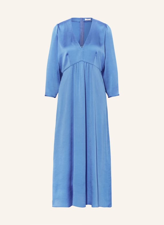 RIANI Satin dress with 3/4 sleeves BLUE