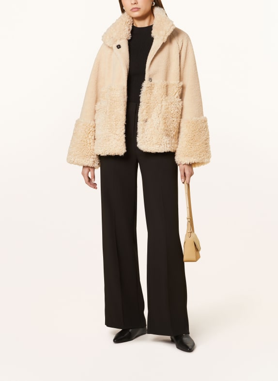 darling harbour Teddfell-Jacke BEIGE