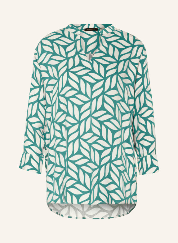 MORE & MORE Shirt blouse GREEN/ ECRU