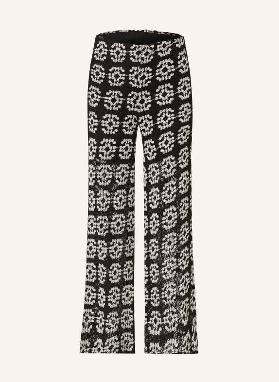 MORE & MORE Knit trousers BLACK/ WHITE