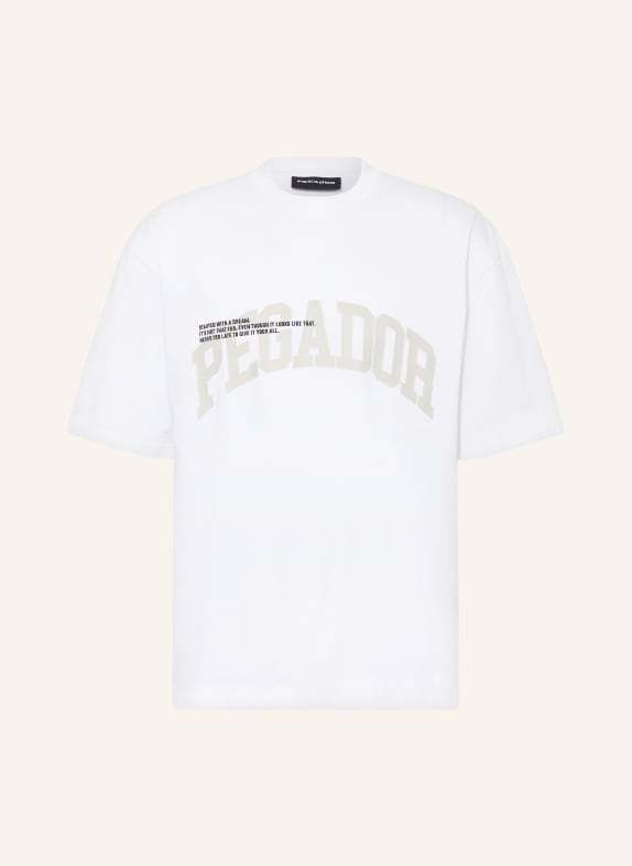 PEGADOR T-shirt GILFORD WHITE/ GRAY
