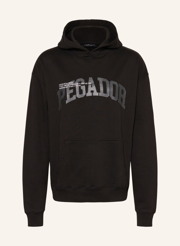 PEGADOR Oversized hoodie GILFORD BLACK