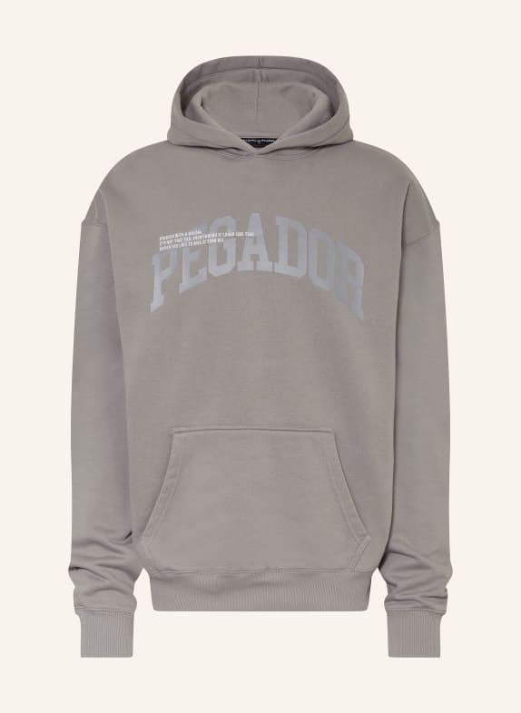 PEGADOR Oversized hoodie GILFORD GRAY