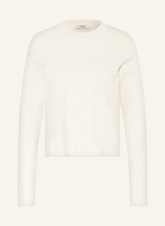 COS Cropped shirt WHITE/ CREAM
