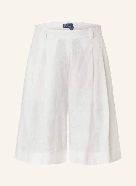 POLO RALPH LAUREN Linen shorts WHITE